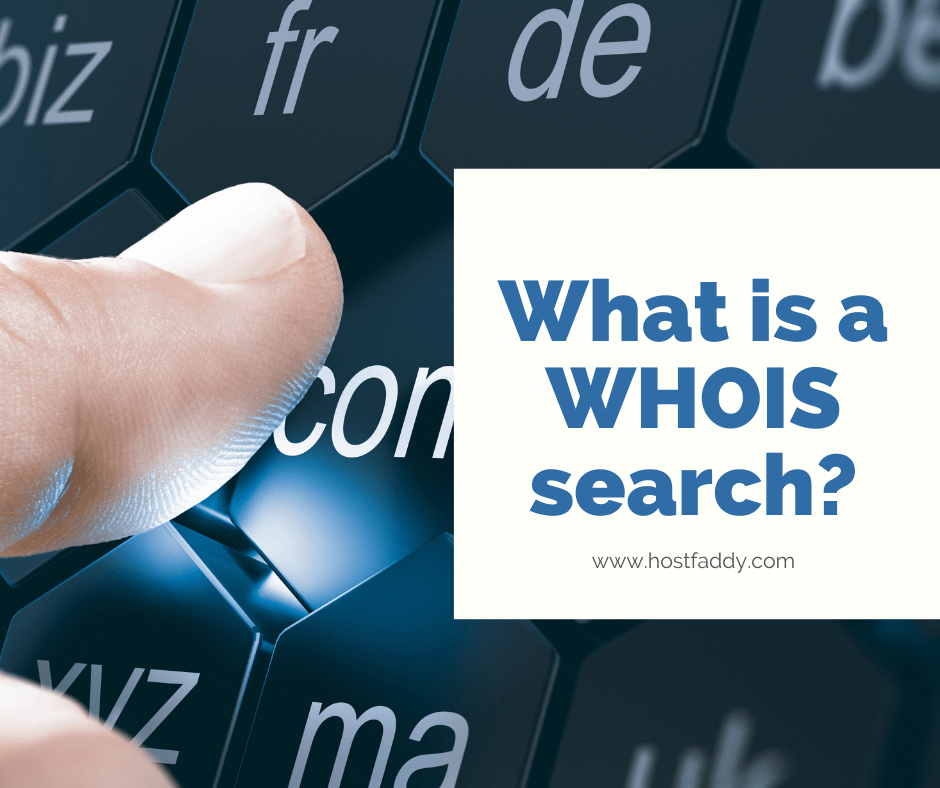 What is a WHOIS search